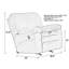 Fauteuil inclinable standard de 46,5 po Damales-48124802-48124803