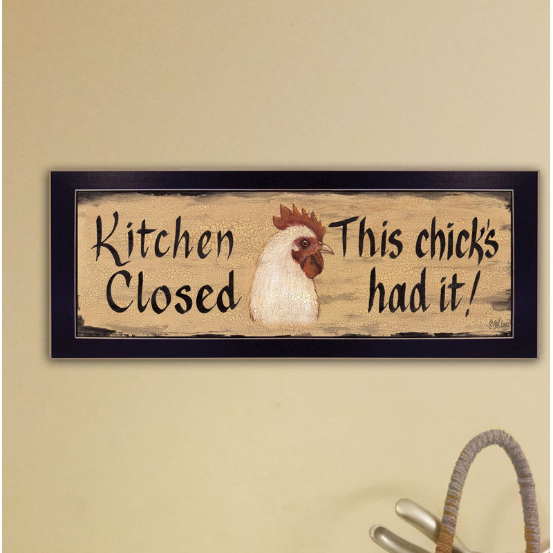 «Kitchen Kitchen Closed Wall Art for Living Room, Home Wall Decor», reproduction encadrée par Gail Eads