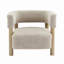 Fauteuil d'appoint rembourré Boucle