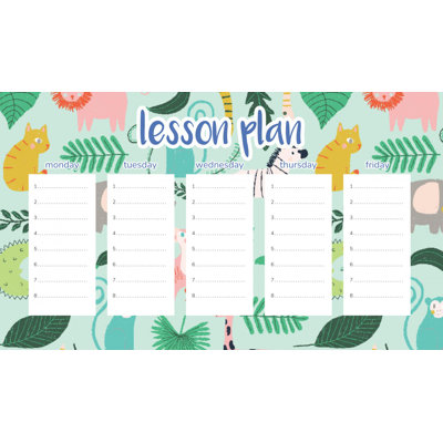 Magnetic Lesson Plan Jungle Drawing