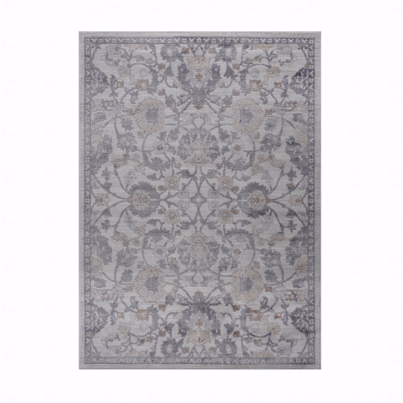 Tapis de style oriental 5 pi x 7 pi, Rectangle 5 pi 3 po x 7 pi 6 po