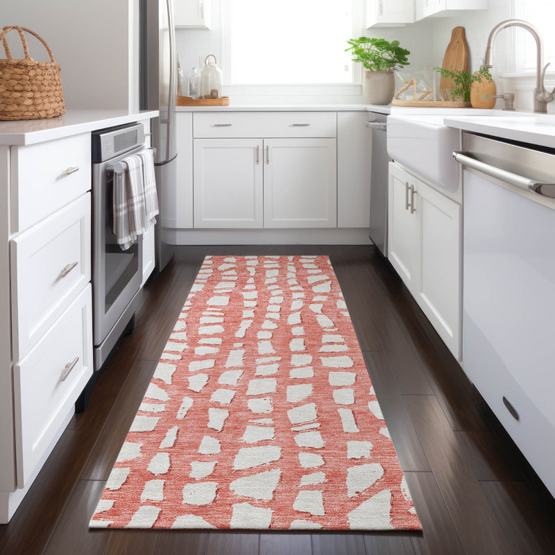 Lamanna Washable Striped Indoor / Outdoor Rug, Runner 2'3" x 7'6"