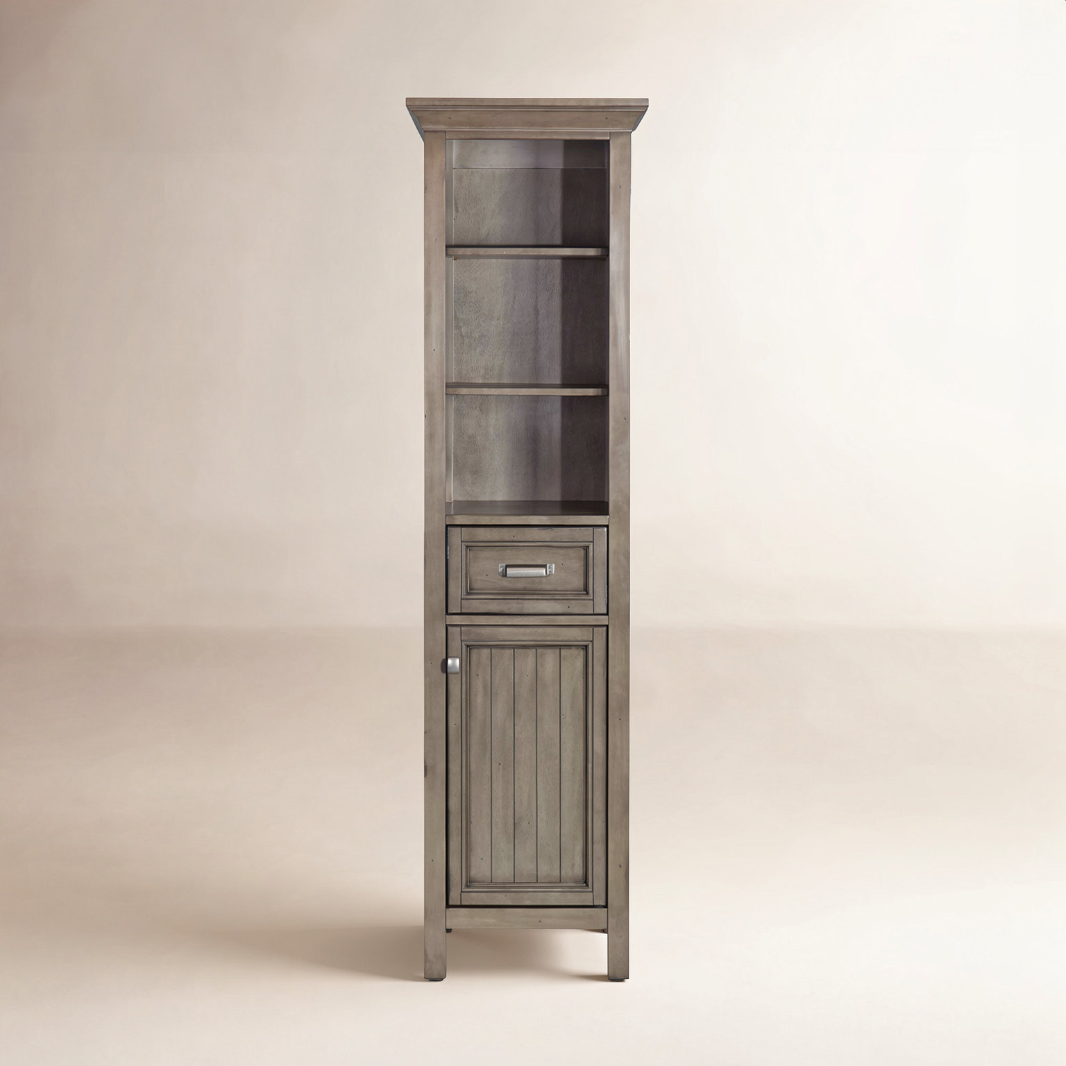 Nardi Linen Cabinet, Distressed Gray