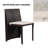 2 - Person Metal Patio Dining Set with Square Table , Cushions Included