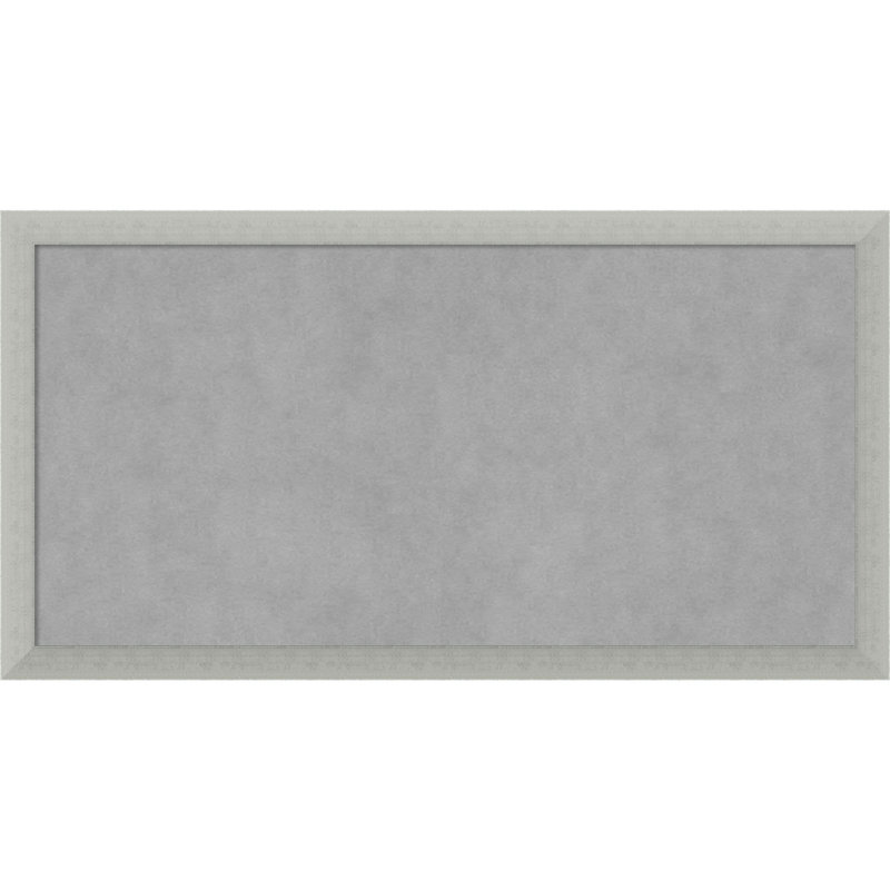 Tableau magnétique encadré feuille d'argent, H 14 po x l 26 po