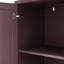 Buffet 70 po en rotin avec rangement, buffet 4 portes avec tablettes réglables pour la cuisine, le salon et la salle à manger, assemblage facile