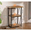 Manufactured Wood,Metal 77.5cm H Media Shelves