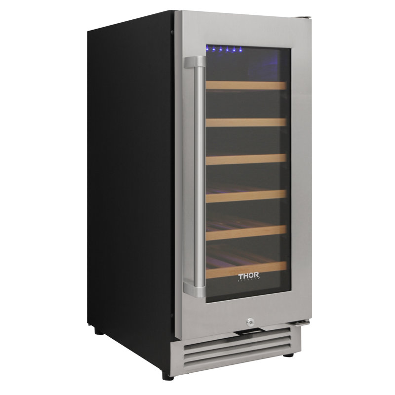 Thor Kitchen Single Zone 15'' Freestanding 33 Bottle Wine Refrigerator