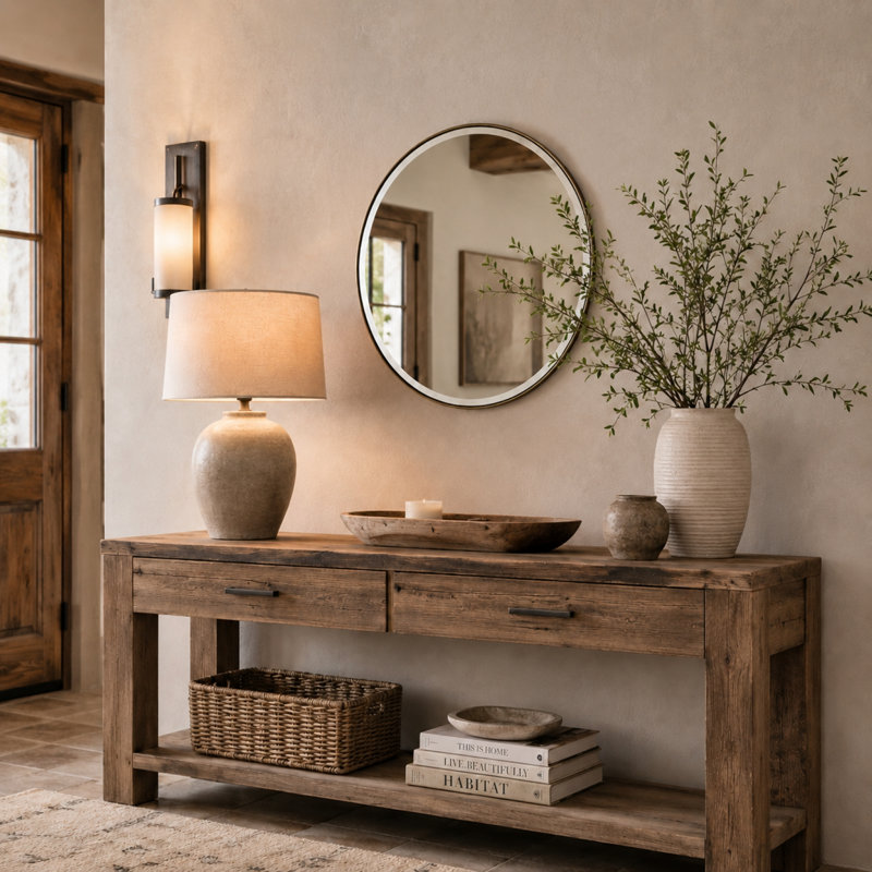 Lacia Flat Beveled Wall Mirror