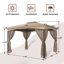 Dikasun l 12 pi. X 10 pi. D Pavillon de jardin en acier-94857906