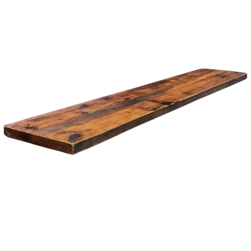 Dessus de banc en bois massif récupéré, H 2 po x l 96 po x P 18 po
