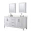 Meuble-lavabo double 72 po avec plateau en quartz et miroir Daria-100501938-100481648-100481647