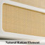 Bilal 2 Pieces Boho Rattan Bedroom Set