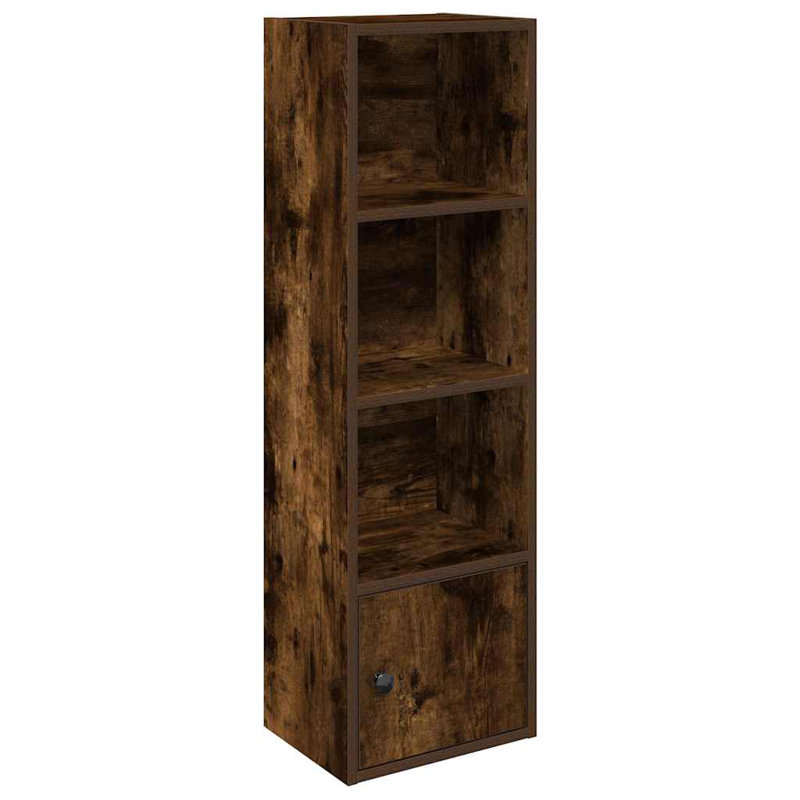 Conary 31cm W Bookcase, Smoked Oak, (4 Shelves) 102cmH x 31cmW x 24cmD