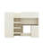 Wood Full Size Loft Bed With Built-In Wardrobe,Drawers, Storage Shelves And Desk-667390640