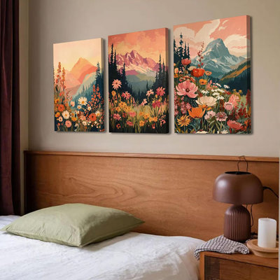3 Piece Wrapped Canvas Wall Art