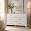 Commode 6 tiroirs 57 "blanche
