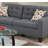4 In Blue Grey Polyfiber With Comfortable Cushions Solid Pine And Materials