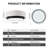 Jabran 1 - Light 15.74" White Round LED Dimmable Flush Mount with Remote