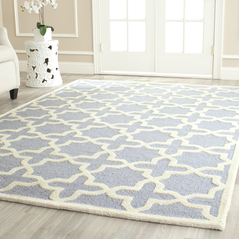 Cannen Hand Tufted Wool Geometric Rug, Rectangle 11' x 15'