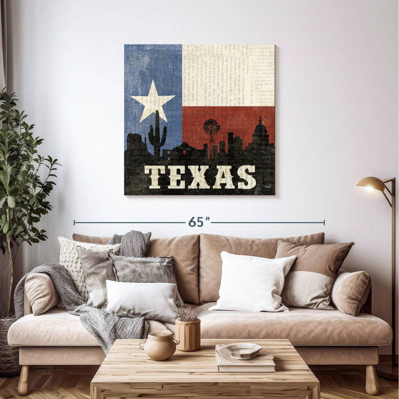Borges Texas, 39" H x 39" W