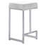 Tabouret de bar moderne en velours sans dossier avec base argentée (ensemble de 2)-129454173