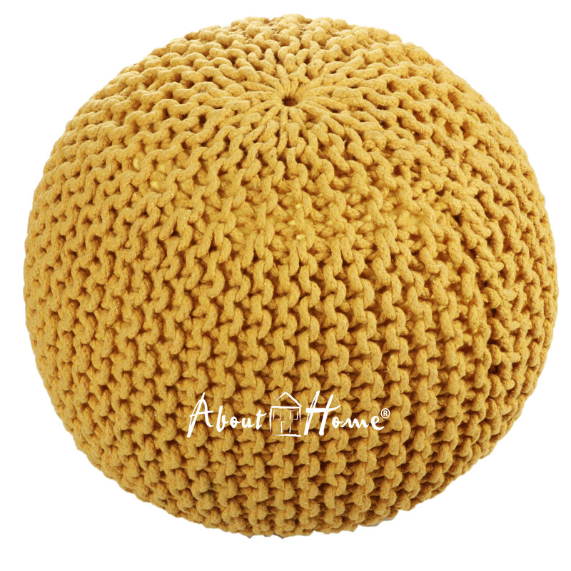 Cotton Outdoor Friendly Classic Bean Bag, Orchre