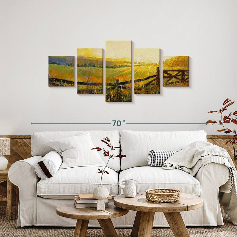 Country Meadow, 24" H x 55" W