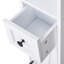 Tall Bathroom Cabinet with Toilet Paper Holder and 2 Magnetic Door, Slim Freestanding Bathroom Storage Cabinet with Adjustable Shelves and Drawers, White