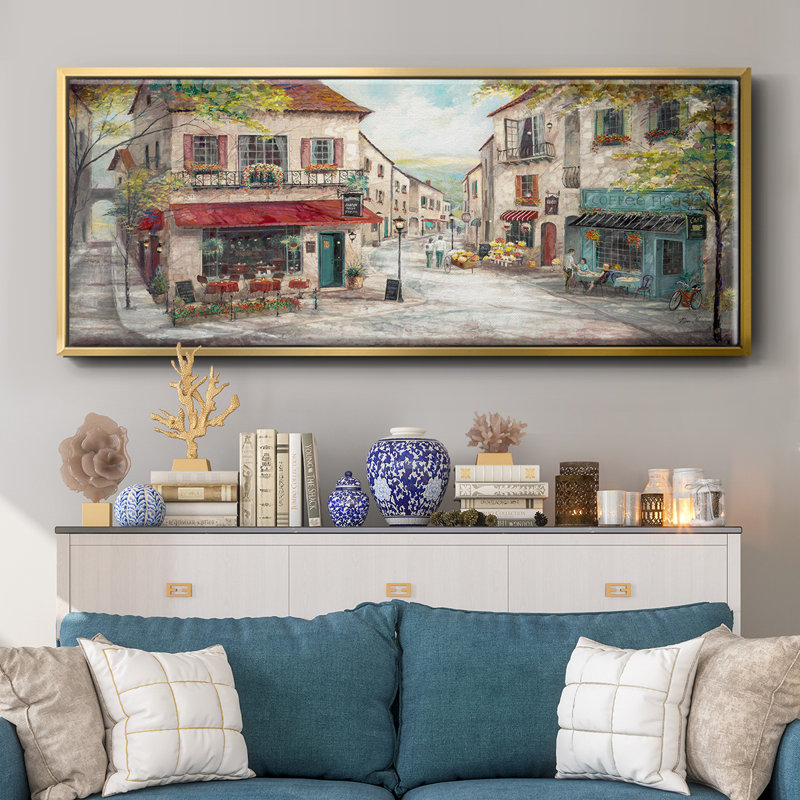 Happy Hour- Framed Canvas, 20" H x 50" W
