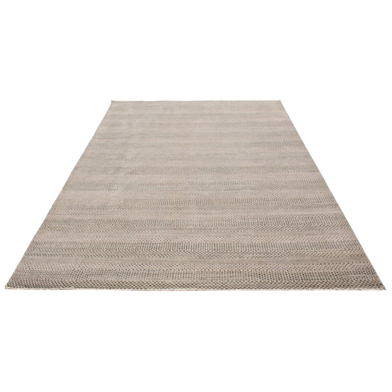 Tapis gris ombre en soie 10 pi 1 po x 14 pi 0 po