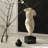 White; Black Abstract Resin; Marble Decorative Object