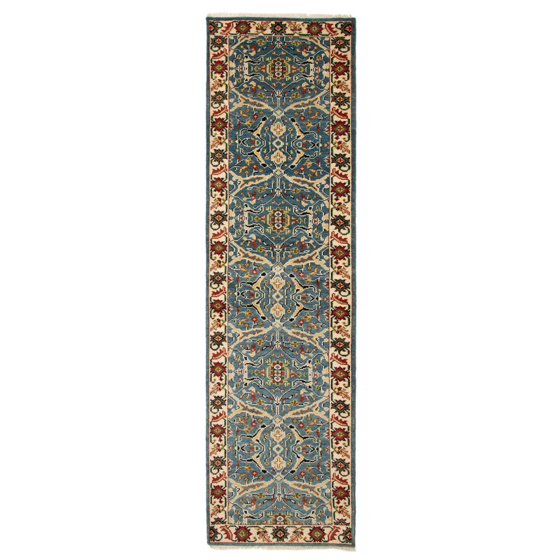Tapis turquoise Serapi Heritage 2 pi 8 po x 10 pi 0 po