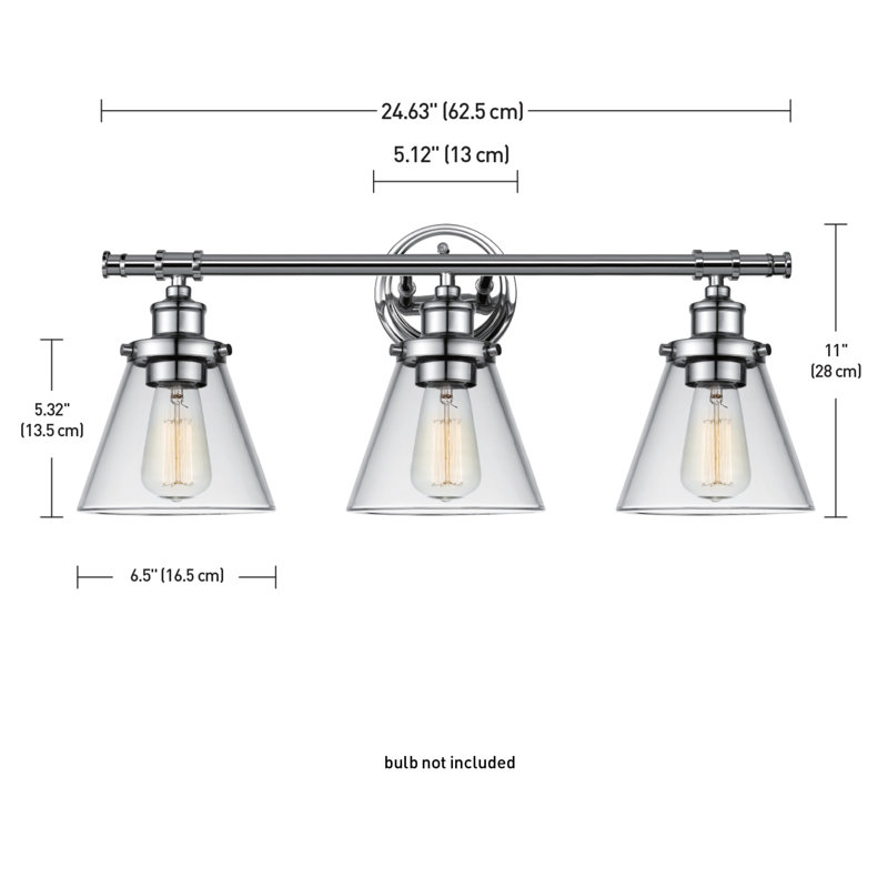 Thrailkill 3 - Light Dimmable Vanity Light, Chrome