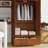 Kids Full Solid Wood Loft Bed with Desk, Charging Station, Bookshelves and Wardrobe-61600398