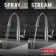 Essa Pull Down Sprayer Bar Faucet, Single Handle Prep Sink Faucet