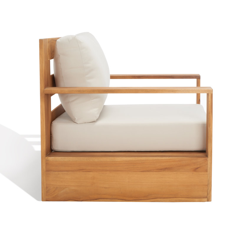 Krista Teak Armchair, Beige