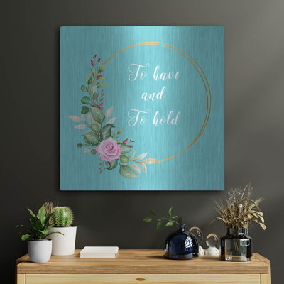  «Joyful Love» par Jean Plout, art mural en métal, 24 po x 24 po