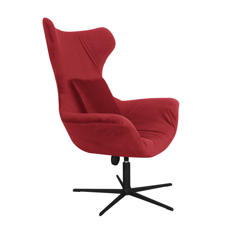 Swivel Lounge Chair, Red