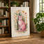 Cat in Bloom Botanical - Wrapped Canvas-1003341606-1003341648
