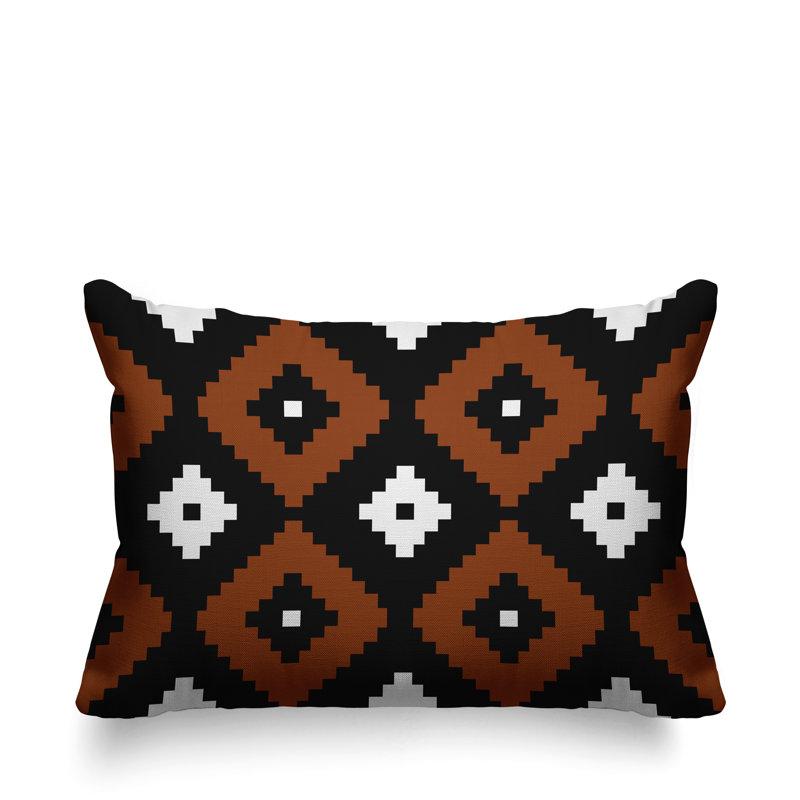 Coussin intérieur / extérieur Nosi, Orange brûlé