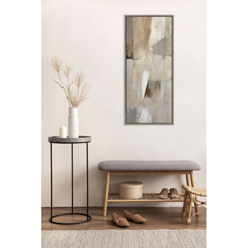 Textured Abstract Framed Canvas Wall Art