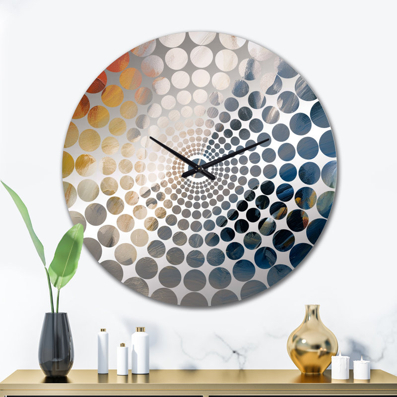 Maeryn - Abstract Painting Wall Clock, Extra Large