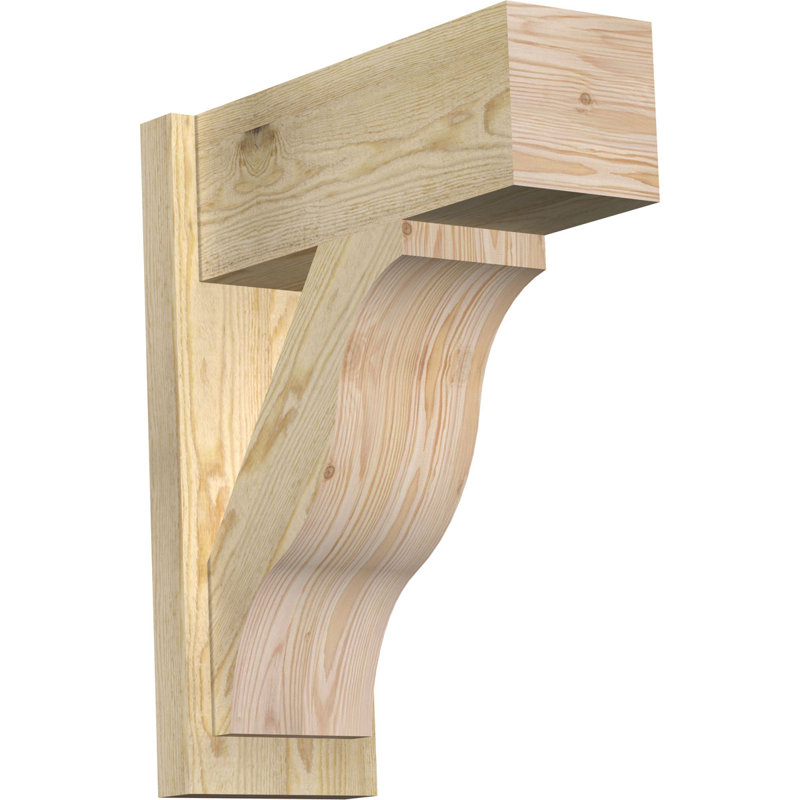 H 8 po x P 20 po x H 24 po Funston, 8" W Douglas Fir (Rough Sawn), P 20 po x H 24 po