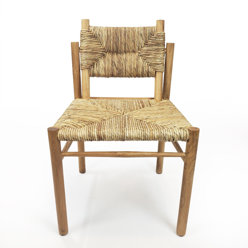 Chaise d'appoint en teck de style nazaréen, Naturel, Naturel