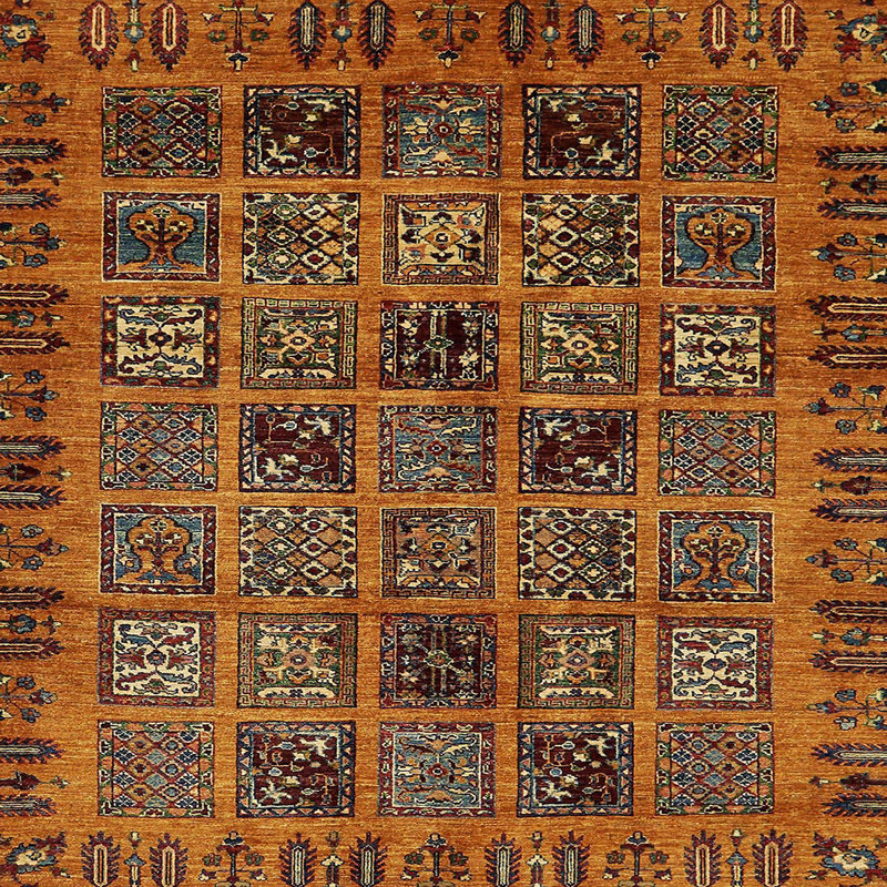 Tapis abstrait moderne 620, Carré 3 pi