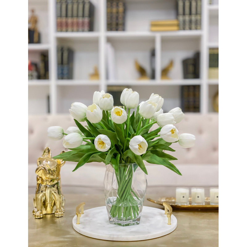 Large REAL TOUCH Tulip Stems – Modern Artificial Tulip Flowers For Home Décor