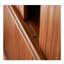 Armoire d'appoint en bois massif exquis et texturé