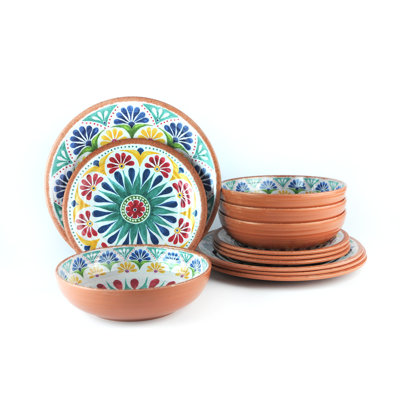 Kade Melamine Dinnerware - Service for 4