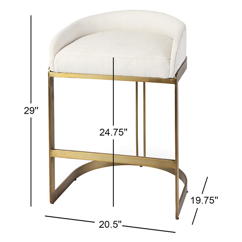 Joss Main Bradley Upholstered Bar Counter Stool 